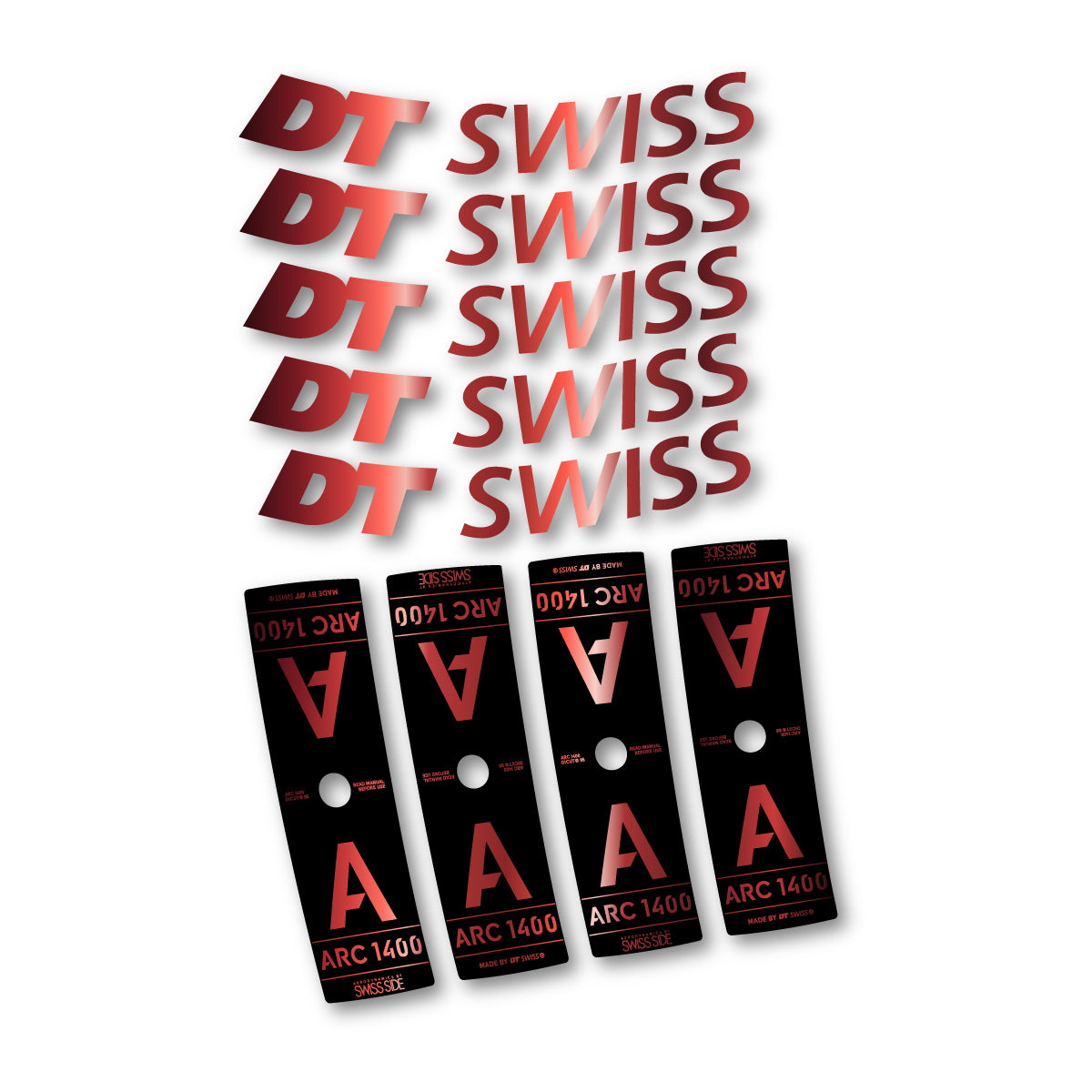 Vinyl decals for DT Swiss ARC 1400 85mm 2025-2026 Rims - Copper