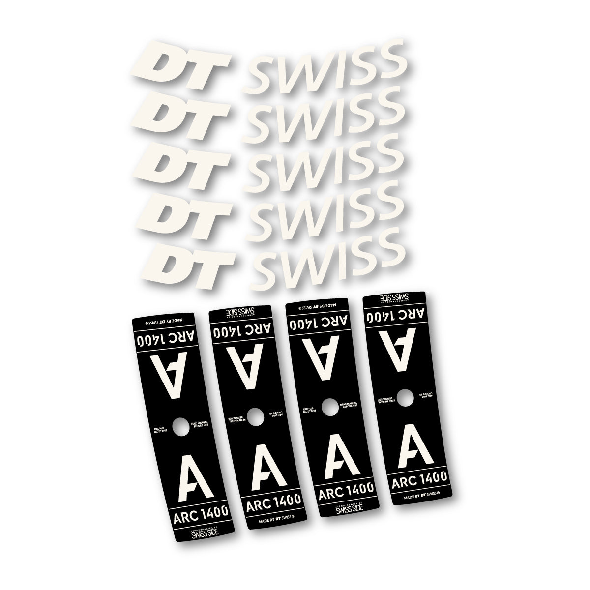 Vinyl decals for DT Swiss ARC 1400 85mm 2025-2026 Rims - Bone White