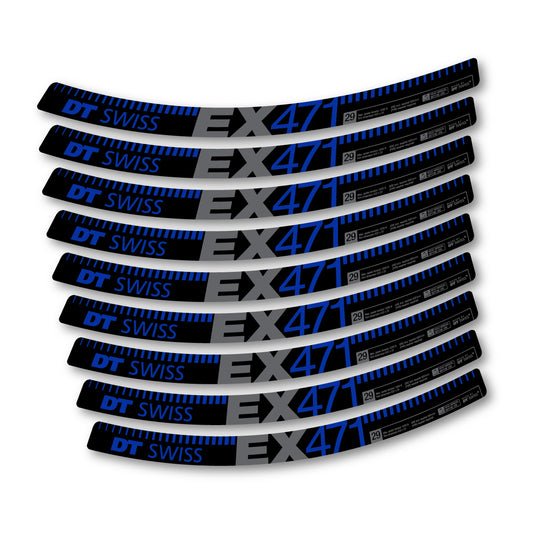 Vinyl decals for DT Swiss EX 471 2015-2026 Rims - Ultramarine Blue