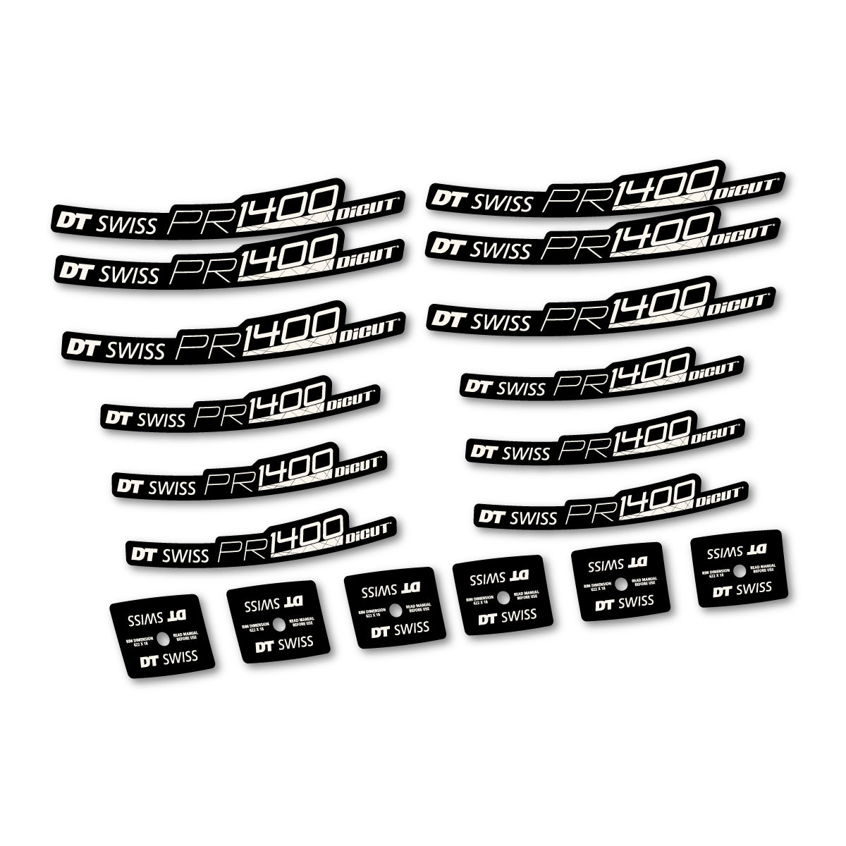Vinyl Decals for DT Swiss PR 1400 21 2018-2026 Road Wheel 21mm - Bone White