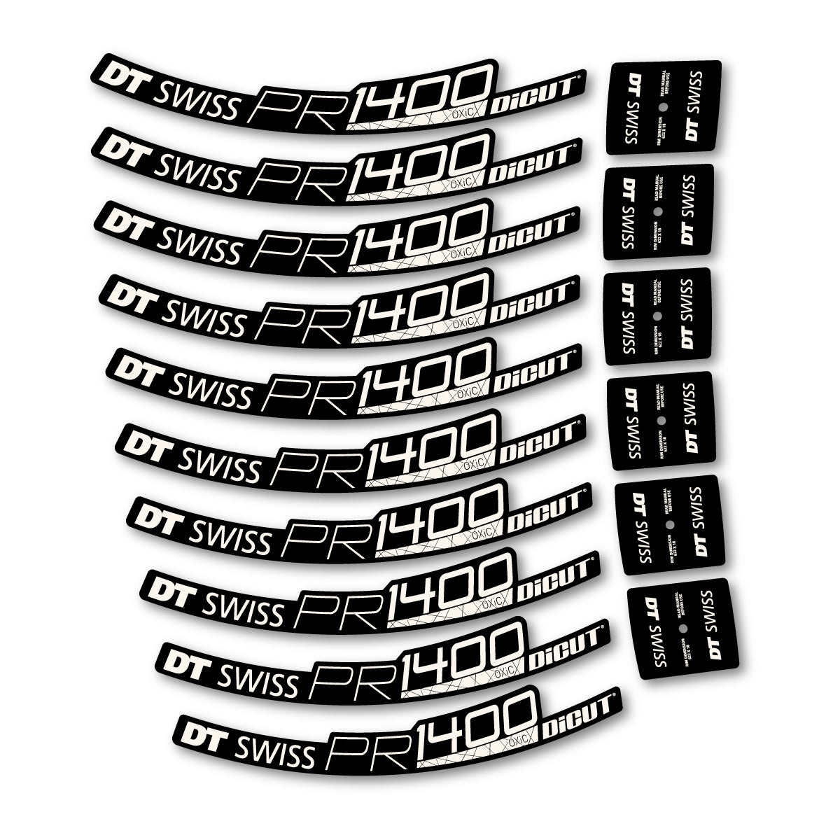 Vinyl Decals for DT Swiss PR 1400 32 2018-2026 Road Wheel 32mm - Bone White