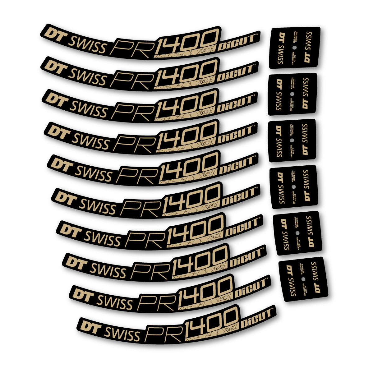 Vinyl Decals for DT Swiss PR 1400 32 2018-2026 Road Wheel 32mm - Sand