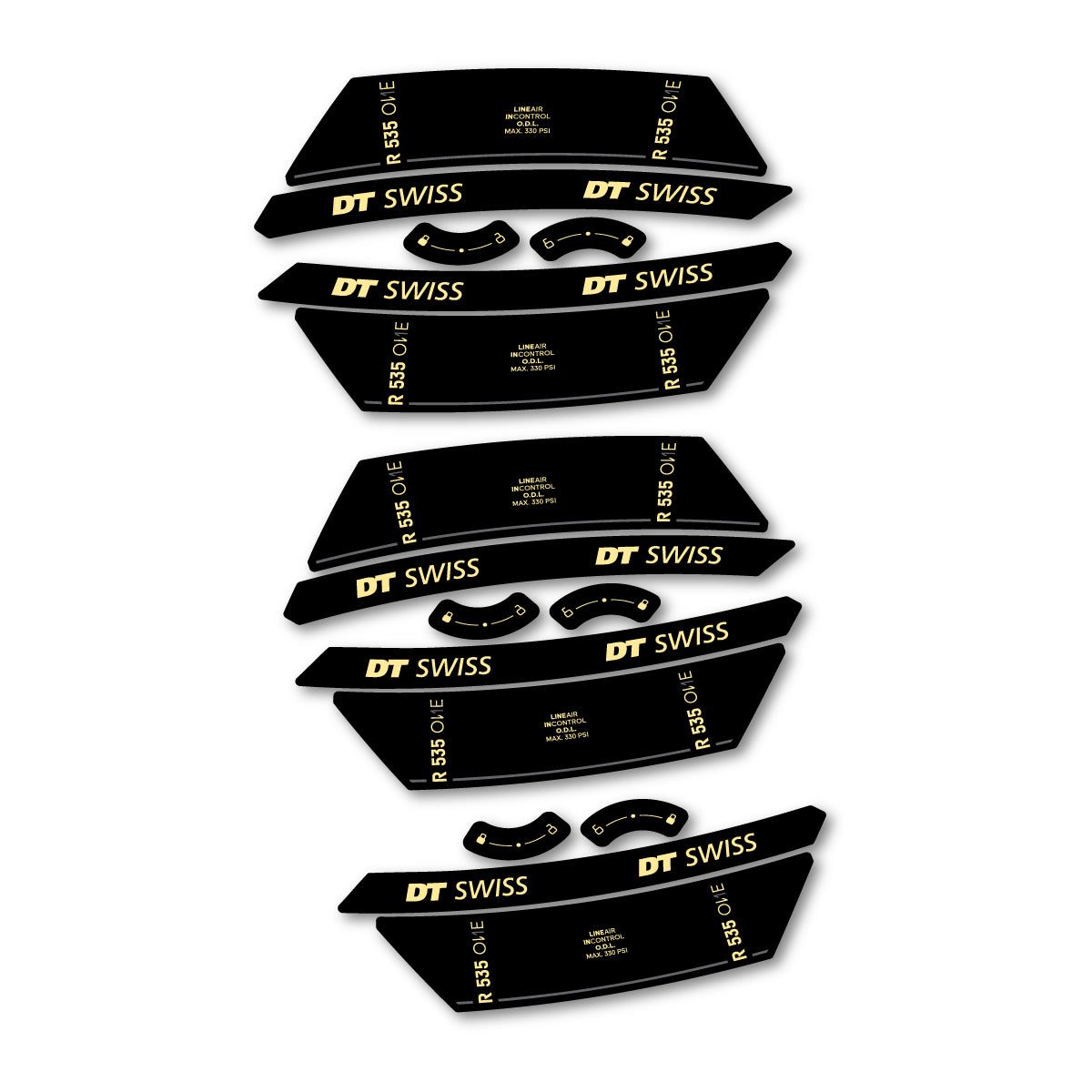 Vinyl Decals for DT Swiss R 535 One 2023-2026 Shock Absorber - Cream