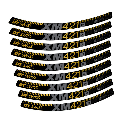Vinyl decals for DT Swiss XM 421 2017-2026 Rims - Gold