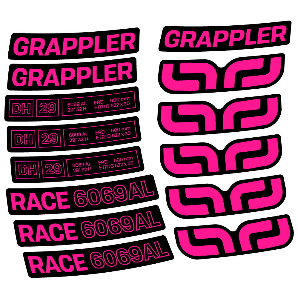 Aufkleber E-Thirteen Grappler Race Alloy Downhill, MTB-Rad 29, Fahrradaufkleber Vinyl
