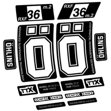 Load image into Gallery viewer, Decal Ohlins RXF36 M2 2021, Fork 27.5, bike sticker vinyl
