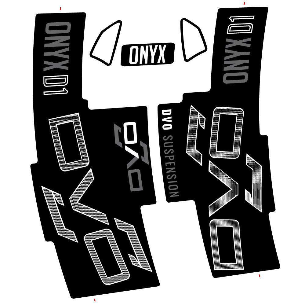 Aufkleber DVO Onyx D1 2024, Gabel 29, Fahrradaufkleber Vinyl