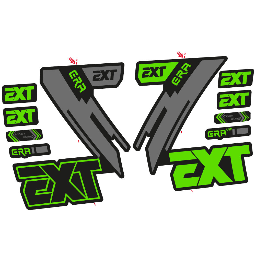 Decal EXT Era, Fork 29, bike sticker vinyl