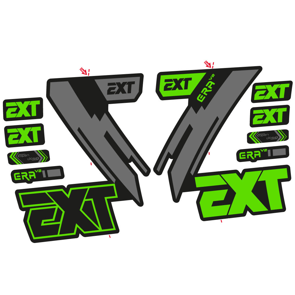 Decal EXT Era V2, Fork 29, bike sticker vinyl