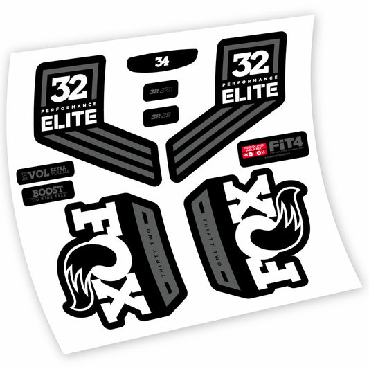 Aufkleber Fox 32 Performance Elite 2016, Gabel 29, Fahrradaufkleber Vinyl