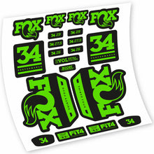 Load image into Gallery viewer, Decal Fox 34 Performance 2018, Fork 29, bike sticker vinyl
