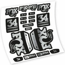 Load image into Gallery viewer, Decal Fox 34 Performance 2018, Fork 29, bike sticker vinyl
