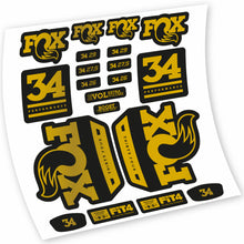 Load image into Gallery viewer, Decal Fox 34 Performance 2018, Fork 29, bike sticker vinyl
