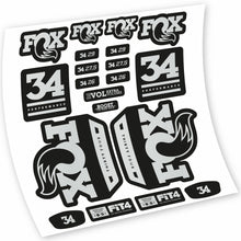 Load image into Gallery viewer, Decal Fox 34 Performance 2018, Fork 29, bike sticker vinyl
