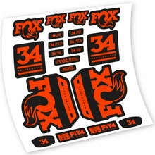 Load image into Gallery viewer, Decal Fox 34 Performance 2018, Fork 29, bike sticker vinyl
