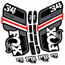 Load image into Gallery viewer, Decal Fox 34 Performance 2021, Fork 29, bike sticker vinyl
