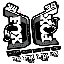 Load image into Gallery viewer, Decal Fox Factory 34 Rhythm 2024, Fork 29, bike sticker vinyl
