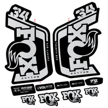 Load image into Gallery viewer, Decal Fox Factory 34 Rhythm 2024, Fork 29, bike sticker vinyl
