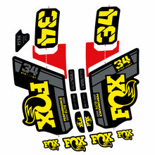 Load image into Gallery viewer, Decal Fox 34 SC Elite 2021, Fork 29, bike sticker vinyl
