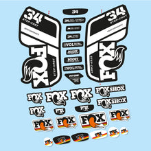 Load image into Gallery viewer, Decal Fox 34 Performance SC 2021, Fork 29, bike sticker vinyl
