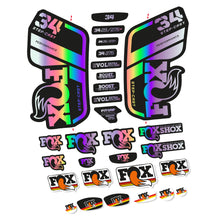 Load image into Gallery viewer, Decal Fox 34 Performance SC 2021, Fork 29, bike sticker vinyl
