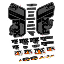 Load image into Gallery viewer, Decal Fox 34 Performance SC 2021, Fork 29, bike sticker vinyl
