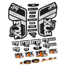 Load image into Gallery viewer, Decal Fox 34 Performance SC 2021, Fork 29, bike sticker vinyl
