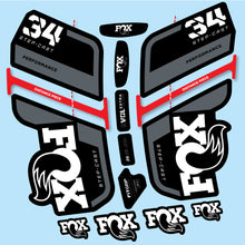 Load image into Gallery viewer, Decal Fox 34 SC Performance 2022, Fork 29, bike sticker vinyl
