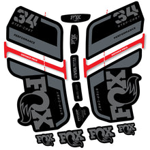 Load image into Gallery viewer, Decal Fox 34 SC Performance 2022, Fork 29, bike sticker vinyl
