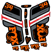 Load image into Gallery viewer, Decal Fox 34 SC Performance 2022, Fork 29, bike sticker vinyl

