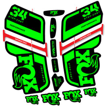 Load image into Gallery viewer, Decal Fox 34 SC Performance 2022, Fork 29, bike sticker vinyl
