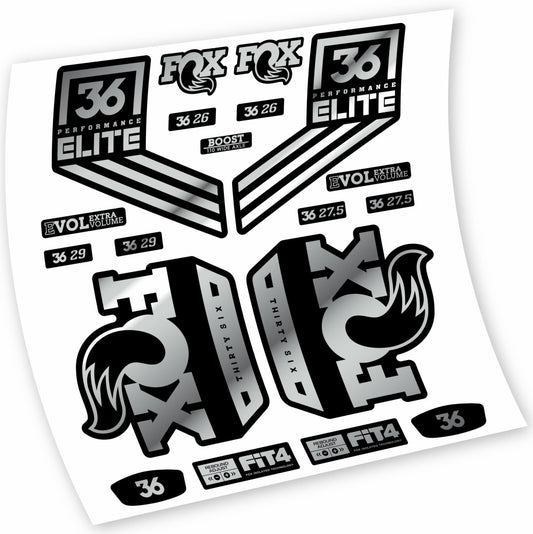 Aufkleber Fox 36 Performance Elite 2018, Gabel 29, Fahrradaufkleber Vinyl