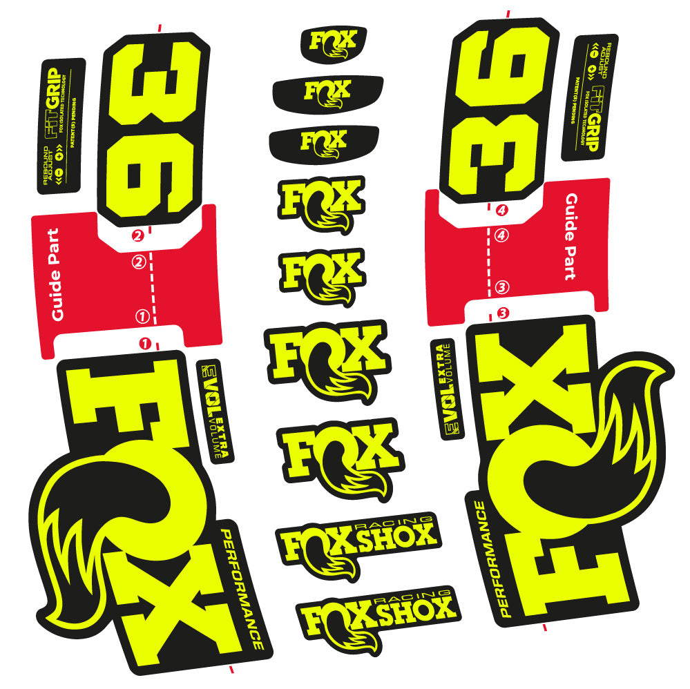 Aufkleber FOX 36 Performance, Gabel 29, Fahrradaufkleber Vinyl