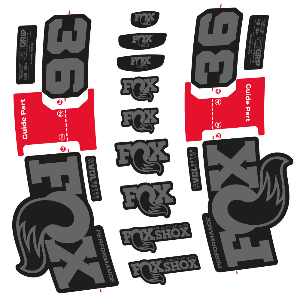 Aufkleber FOX 36 Performance, Gabel 29, Fahrradaufkleber Vinyl