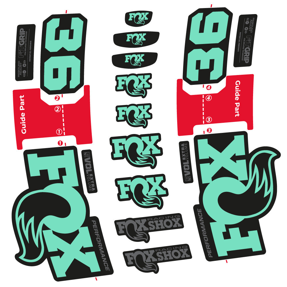 Aufkleber FOX 36 Performance, Gabel 29, Fahrradaufkleber Vinyl
