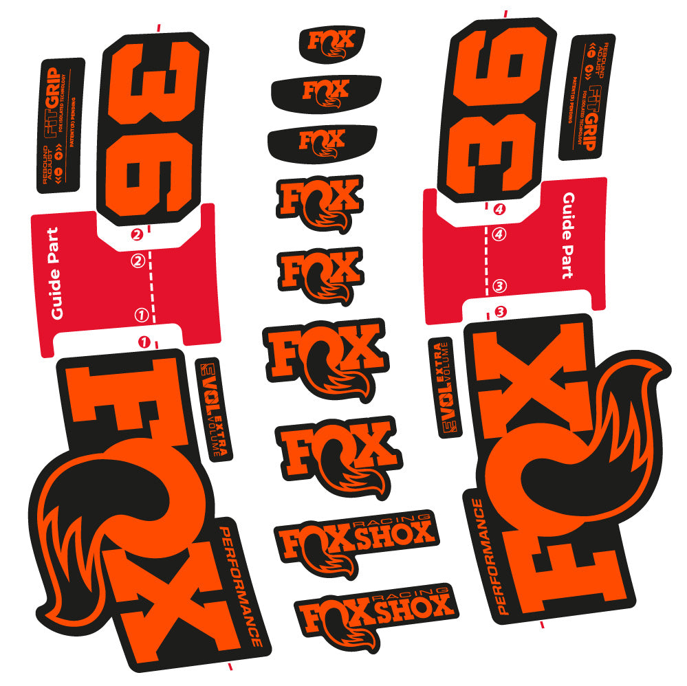Aufkleber FOX 36 Performance, Gabel 29, Fahrradaufkleber Vinyl