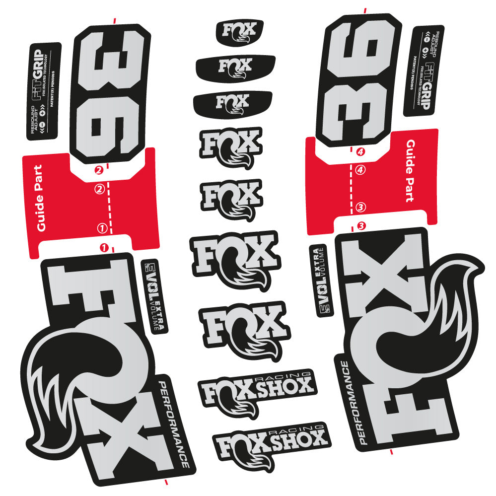 Aufkleber FOX 36 Performance, Gabel 29, Fahrradaufkleber Vinyl