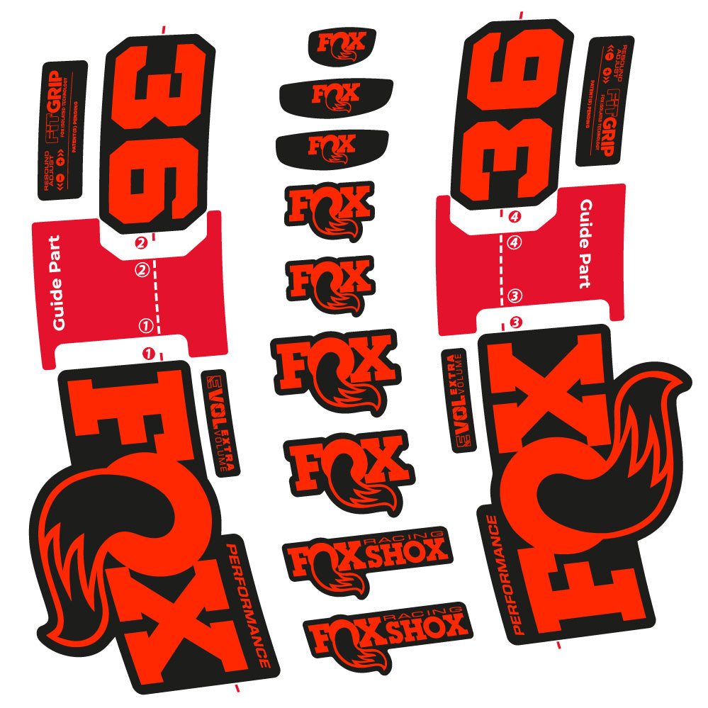 Aufkleber FOX 36 Performance, Gabel 29, Fahrradaufkleber Vinyl