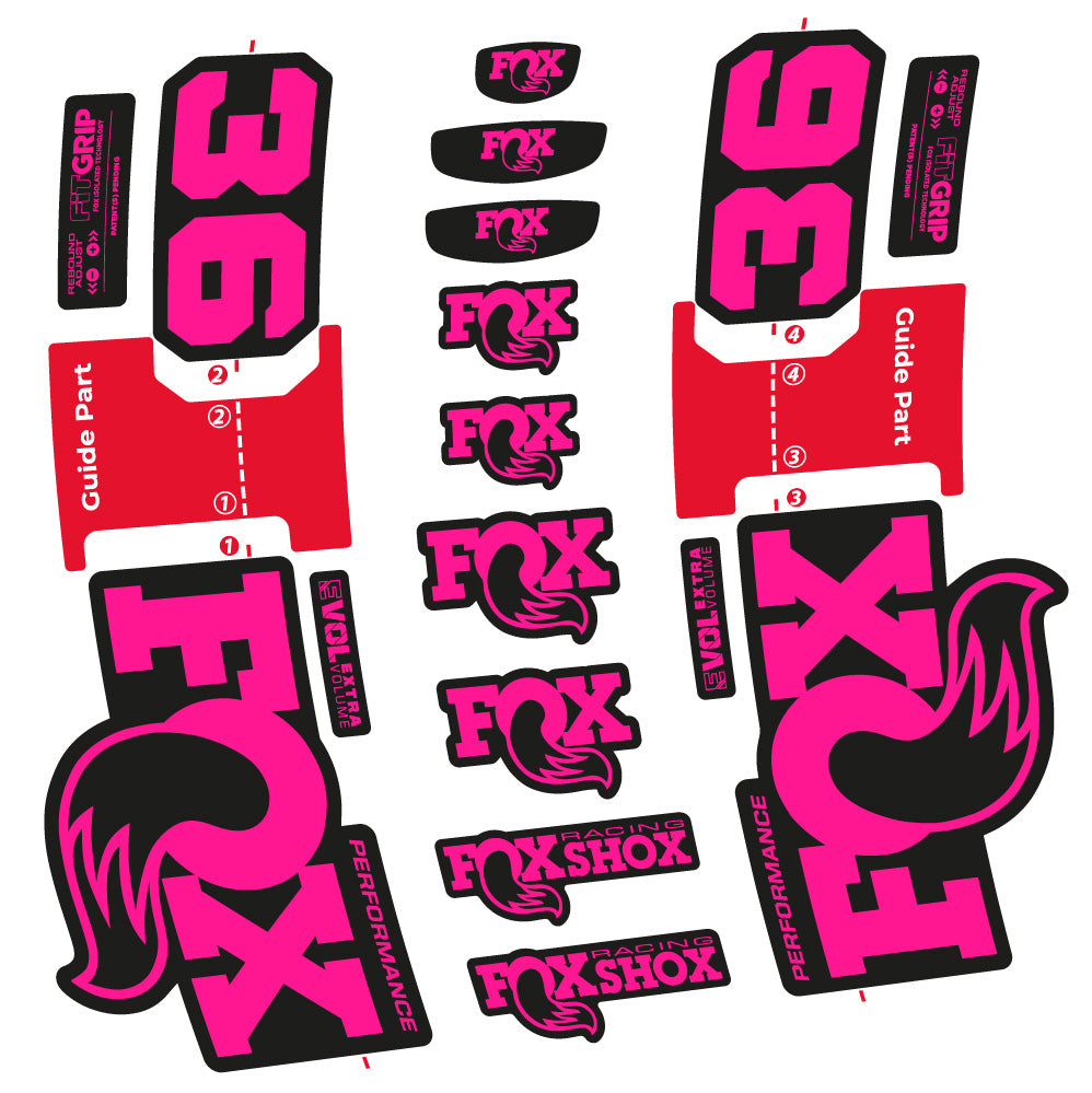 Aufkleber FOX 36 Performance, Gabel 29, Fahrradaufkleber Vinyl