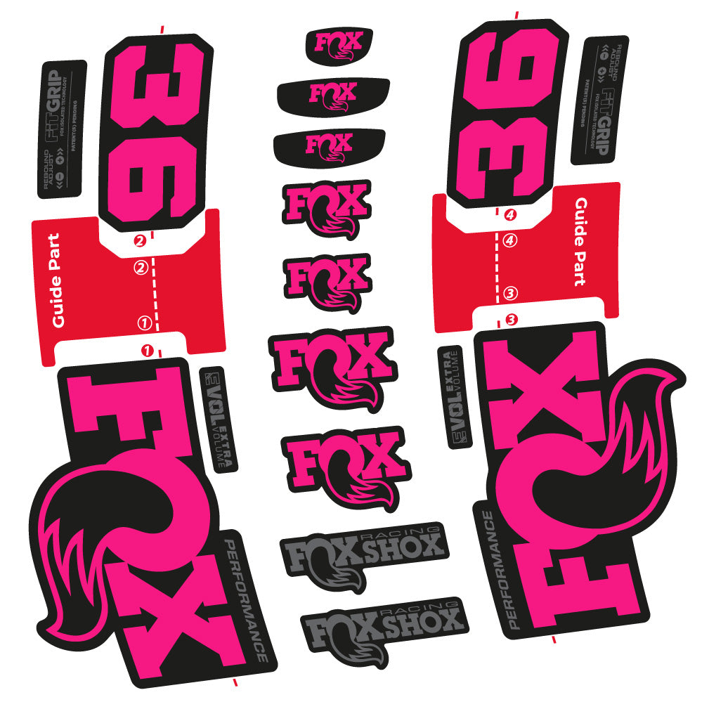 Aufkleber FOX 36 Performance, Gabel 29, Fahrradaufkleber Vinyl
