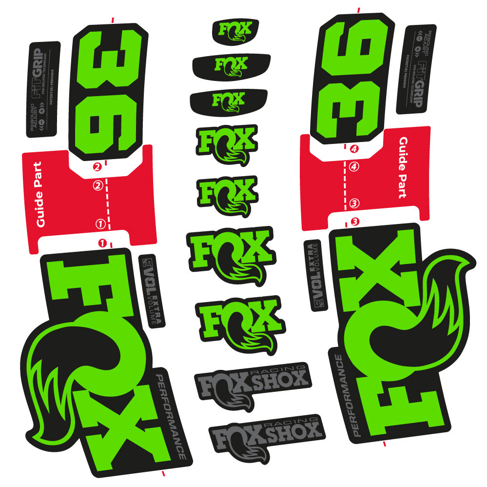 Aufkleber FOX 36 Performance, Gabel 29, Fahrradaufkleber Vinyl