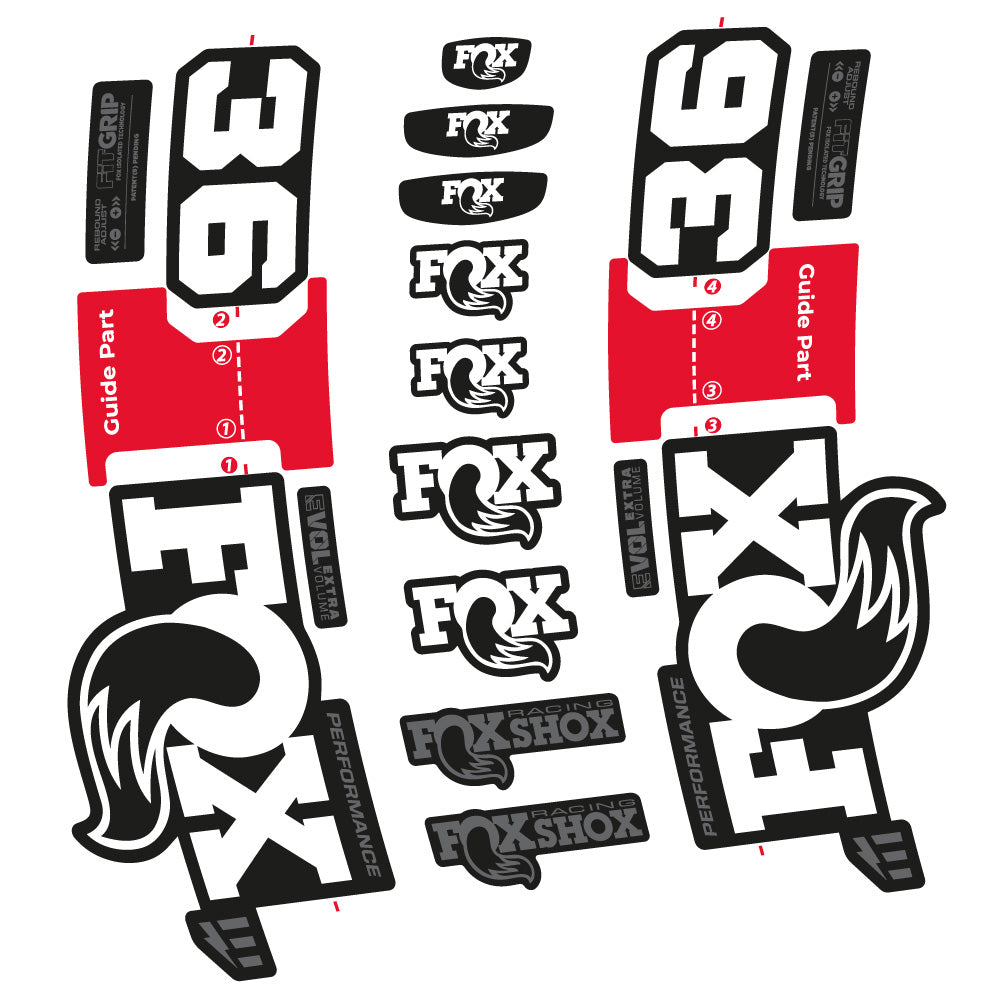 Aufkleber Fox 36 Performance E-Optimized, Gabel 29, Fahrradaufkleber Vinyl