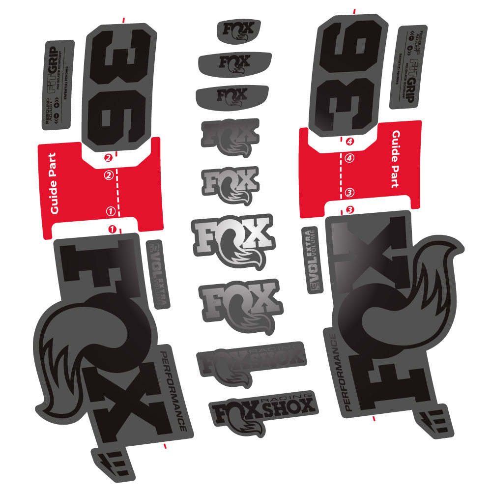 Aufkleber Fox 36 Performance E-Optimized, Gabel 29, Fahrradaufkleber Vinyl