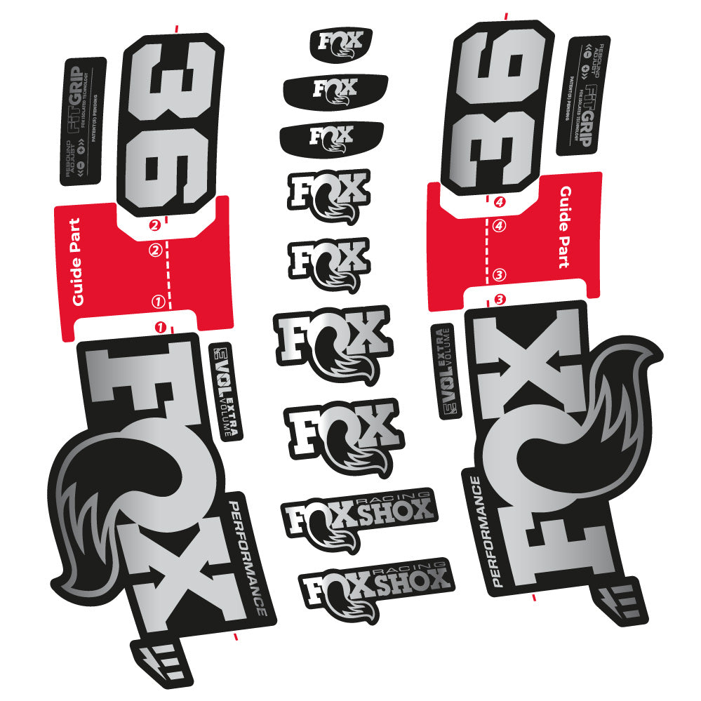 Aufkleber Fox 36 Performance E-Optimized, Gabel 29, Fahrradaufkleber Vinyl