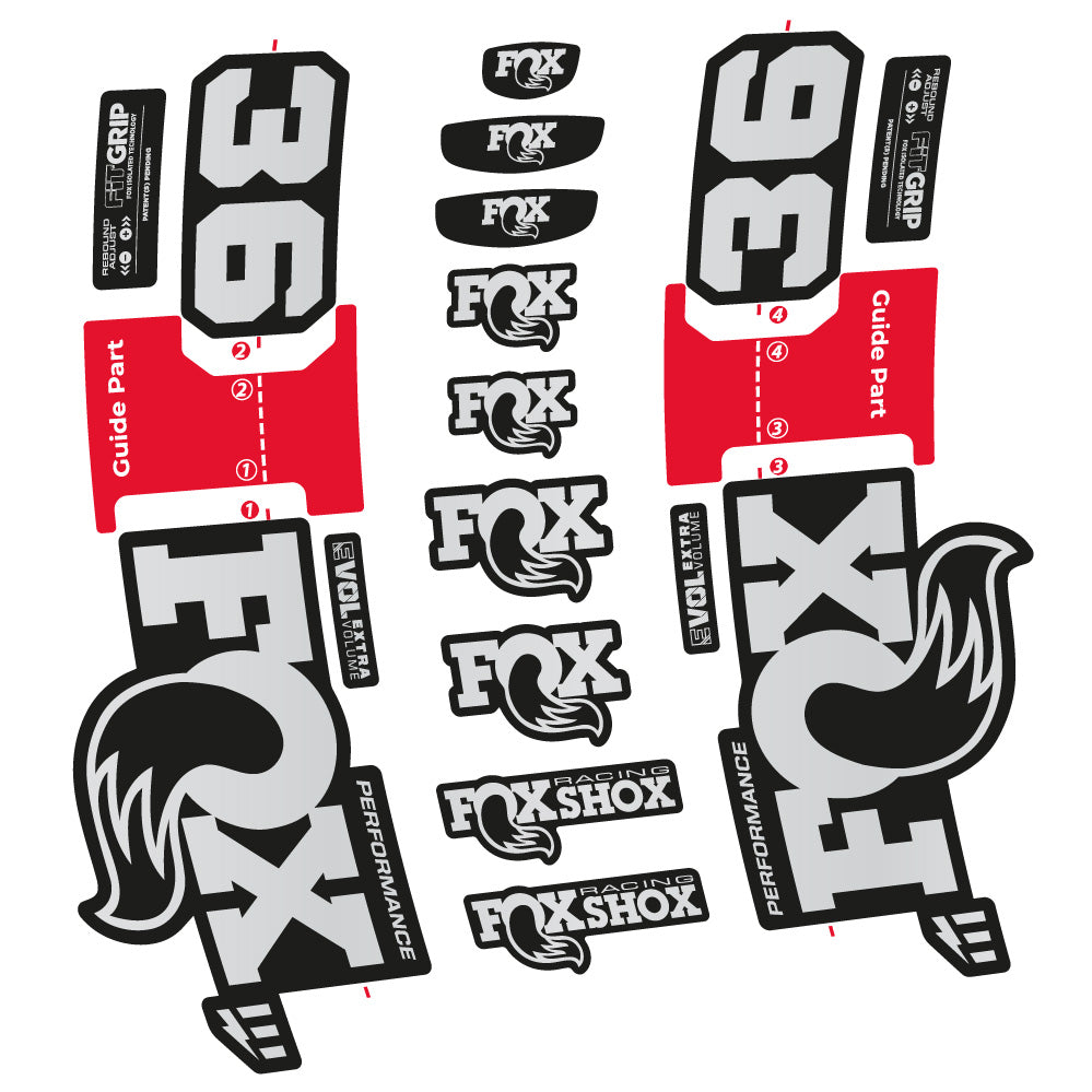 Aufkleber Fox 36 Performance E-Optimized, Gabel 29, Fahrradaufkleber Vinyl