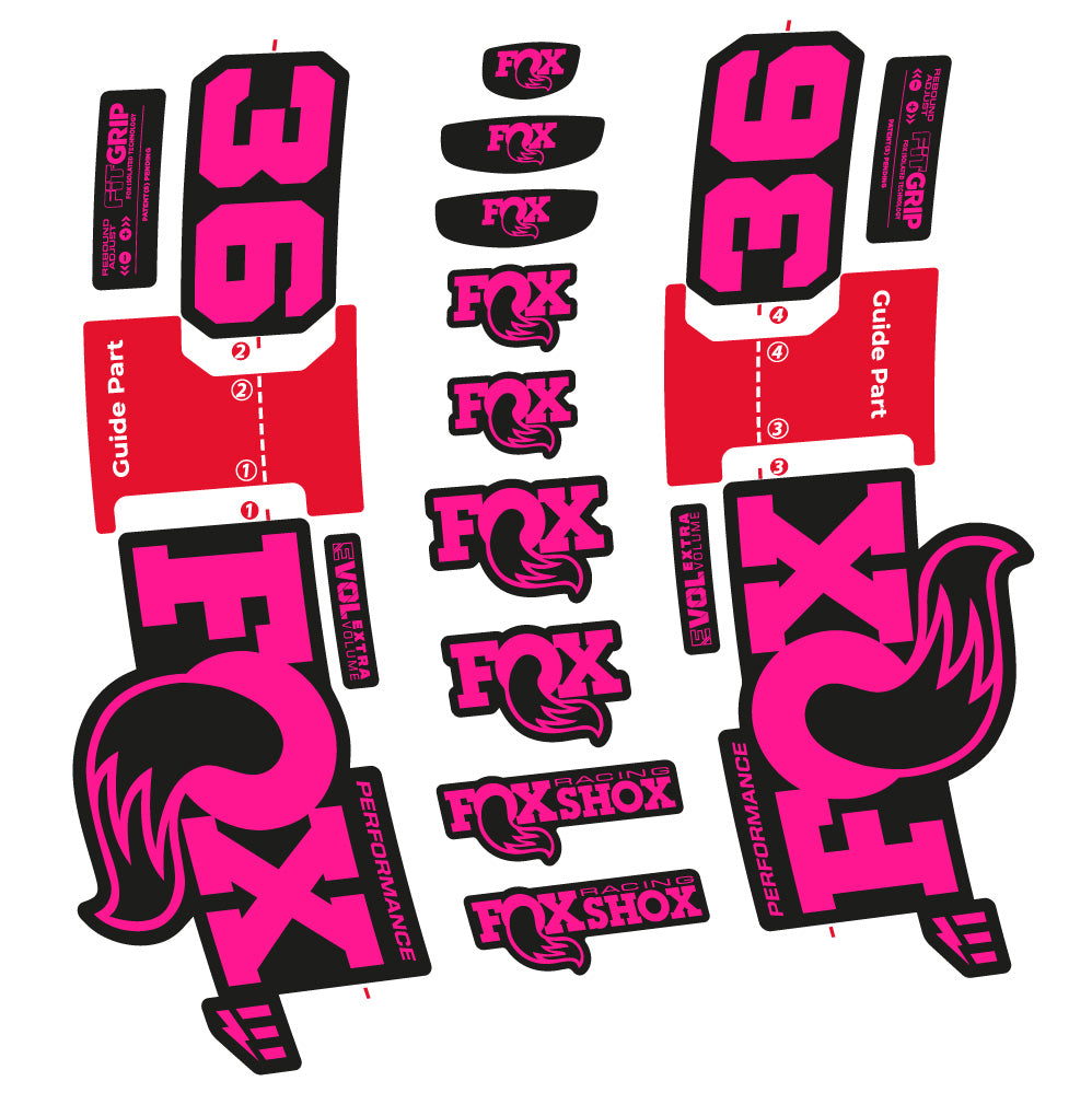Aufkleber Fox 36 Performance E-Optimized, Gabel 29, Fahrradaufkleber Vinyl