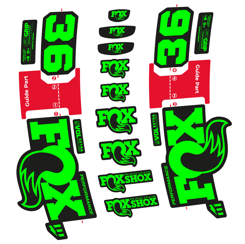 Aufkleber Fox 36 Performance E-Optimized, Gabel 29, Fahrradaufkleber Vinyl
