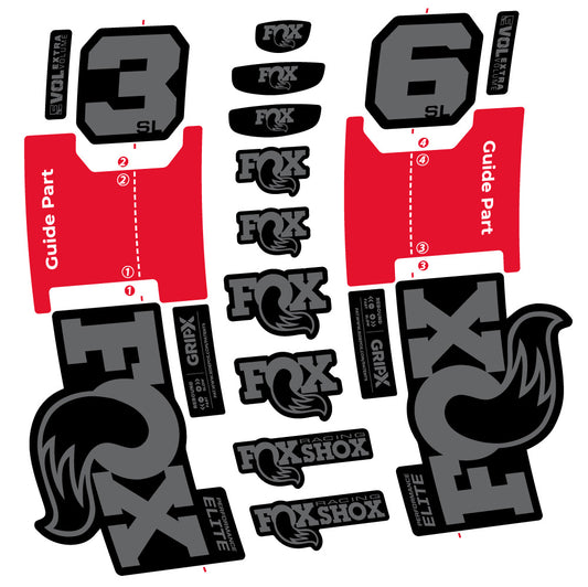 Aufkleber Fox 36 SL Performance Elite, Gabel 29, Fahrradaufkleber Vinyl