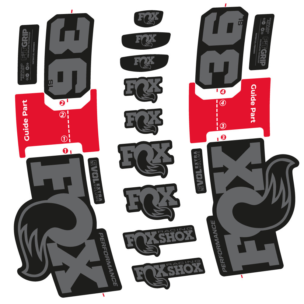Aufkleber Fox 36 SL Performance, Gabel 29, Fahrradaufkleber Vinyl