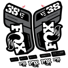 Load image into Gallery viewer, Decal Fox 38 Performance E-Bike, Fork 29, bike sticker vinyl
